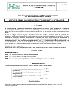 Programma e curricula