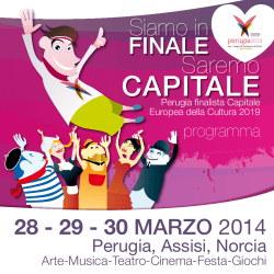 programma (pdf) - Universit&agrave; per Stranieri di Perugia