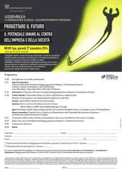 Programma + scheda adesione Assemblea
