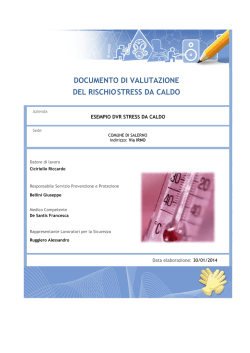 16 Esempio Stress da caldo