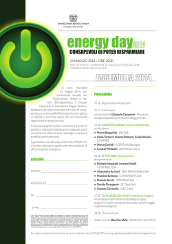 Locandina Energy Day 2014 - Unindustria Reggio Emilia
