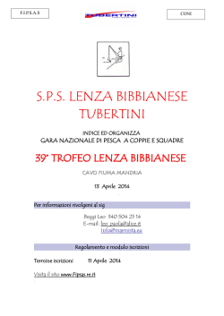 sps lenza bibbianese tubertini - Associazione dei pescatori sportivi e