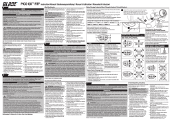PICO QX&trade; RTF Instruction Manual | Bedienungsanleitung