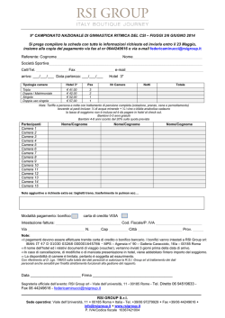 RSI GROUP S.r.l. 9&deg; CAMPIONATO NAZIONALE