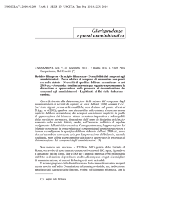 Giurisprudenza e prassi amministrativa