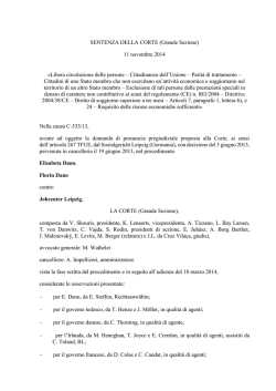 SENTENZA DELLA CORTE (Grande Sezione) 11