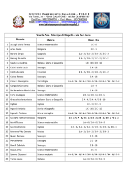 Scuola Sec. Principe di Napoli &ndash; via San Luca