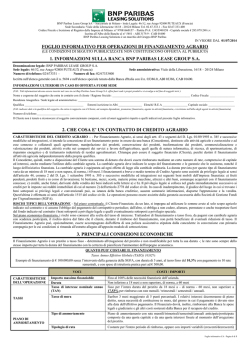 Finanziamento Agrario