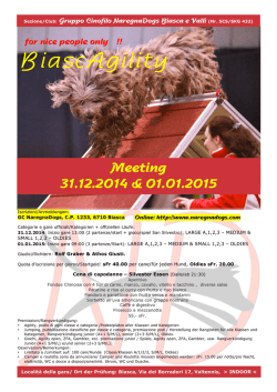 BiascAgility - GC NaregnaDogs Biasca e Valli