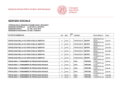 appelli SES 2014 2015