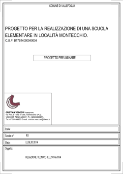 progetto per la realizzazione di una scuola elementare in localit&agrave;