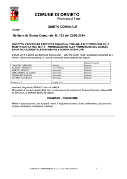 delibera 123 del 23/05/2014