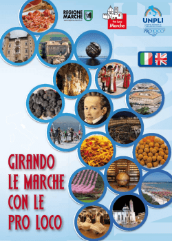 GIRANDO LE MARCHE CON LE PRO LOCO