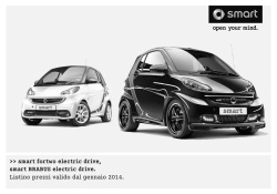 Listino prezzi - smart fortwo electric drive