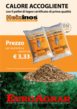 prezzo per sacchetto a partire da 3,33