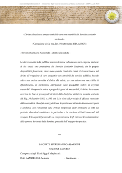 Cassazione civ. 18676-2014