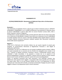 Clarification N&deg;1 - EFSA