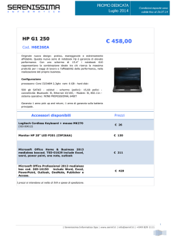 € 458,00 - Serenissima Informatica SpA