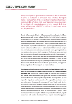 &ldquo;RETHINK - Rapporto Export 2014