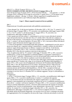 dalla G.U. n. 190 del 18 agosto 2014 (s.o. n. 70) TESTO