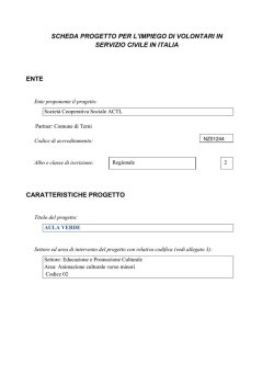 progetto AULA VERDE - Cooperativa Sociale Actl