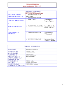 organigramma 14 15 - Istituto Comprensivo C. Salutati A. Cavalcanti