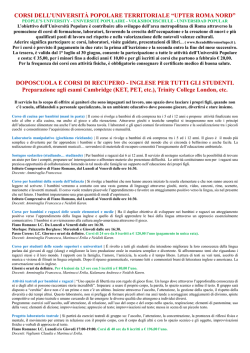 Corsi Stage Laboratori