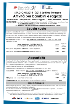 Prezzi e formule di abbonamento