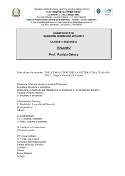 Programma di Italiano