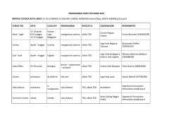 PROGRAMMA CORSI TED ANNO 2015 VERIFICA TECNICA