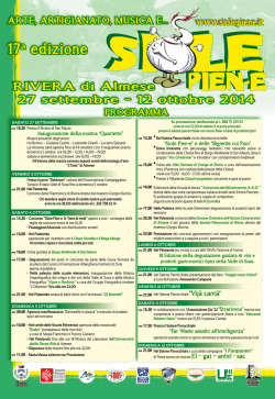 17a edizione - Siole pien-e