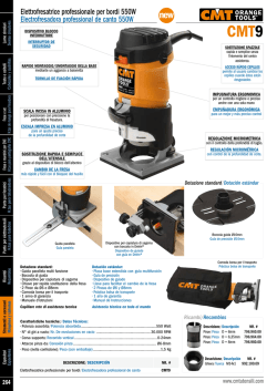 Elettrofresatrice professionale per bordi 550W