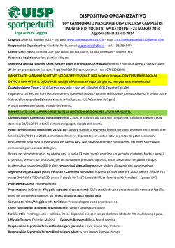 Dispositivo Organizzativo Spoleto 23-03-2014 agg al 21