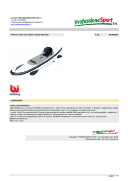 TAVOLA SUP con sedile e remo Bestway