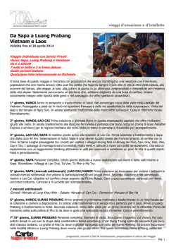 Da Sapa a Luang Prabang Vietnam e Laos