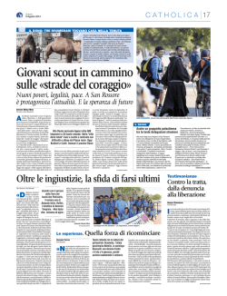 Giovani scout in cammino &ndash; Avvenire