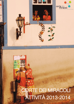 CORTE DEI MIRACOLI ATTIVIT&Agrave; 2013-2014