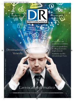 Numero 73 - Settembre 2014 - Associazione Provinciale Forense