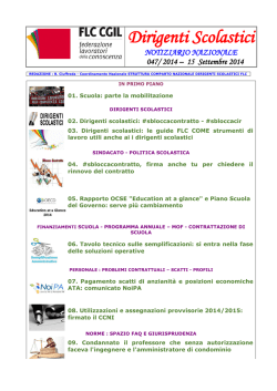 Dirigenti Scolastici - FLC CGIL Lombardia