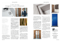 COFAS Design inaugura il nuovo showroom per la