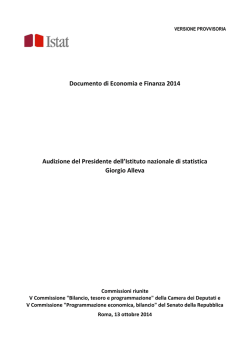 Audizione Alleva suDEF 2014_ ISTAT