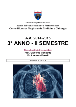 Guida ai Corsi Integrati (3&deg;/II semestre)