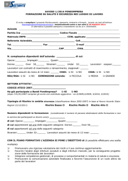 Fabbisogno Bando Sicurezza