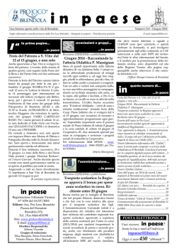 IN PAESE N&deg; 114 - Giugno 2014