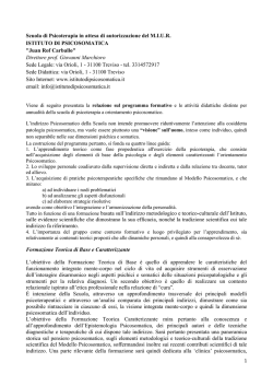 programma - Istituto di Psicosomatica