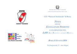 BROCHURE per eccellenze sportive - Pacinotti