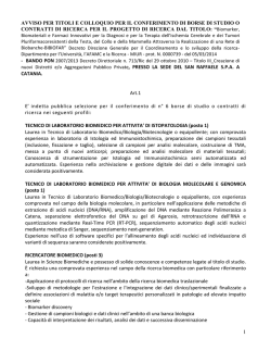 Scarica il bando integrale della selezione