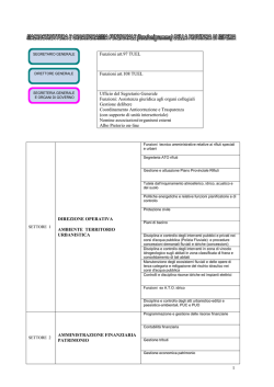 MACROSTRUTTURA e ORGANIGRAMMA FUNZIONALE