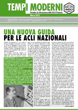 Marzo (pdf) - Acli Venezia