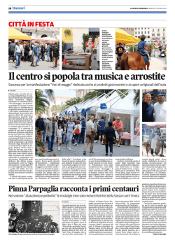 03 Giugno 2014 (La Nuova)